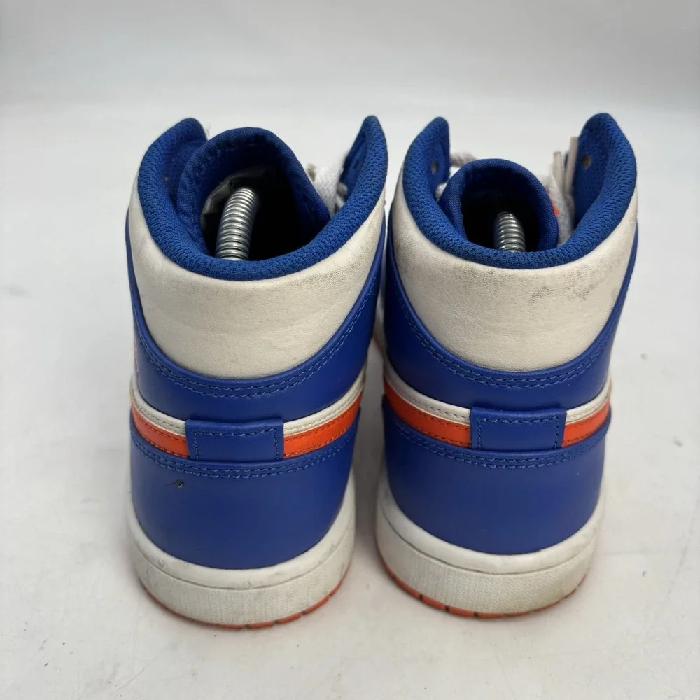 Jordan Air Jordan 1 Knicks Shoes Mens 7 Game Royal Rush Orange FD1029-400